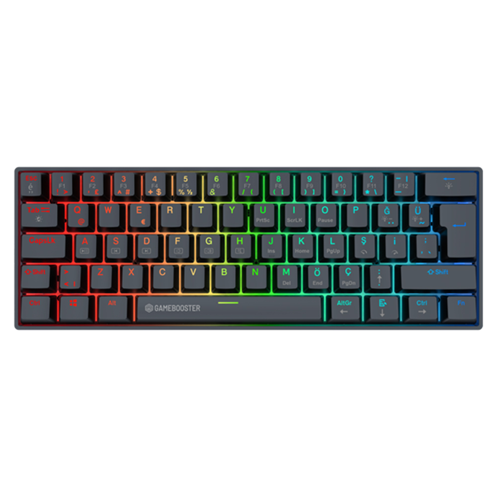 GameBooster GB-G12BB Syma Blue Switch RGB Siyah Mekanik Kablolu Gaming Klavye